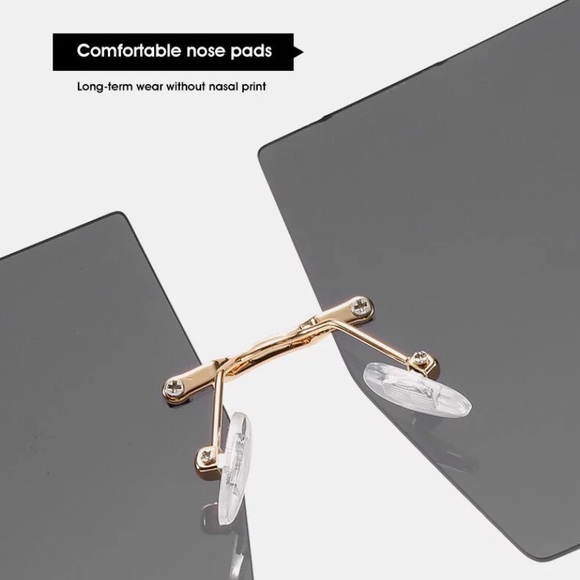 Black Square Oversized Sunglasses - Picture 5 of 7